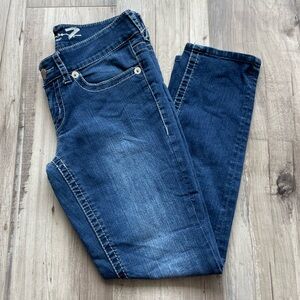 Seven7 Blue “Slim Straight” Jeans Classic Denim